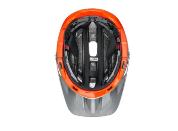 Uvex Quatro Integrale MTB helmet Silver/Orange Mat