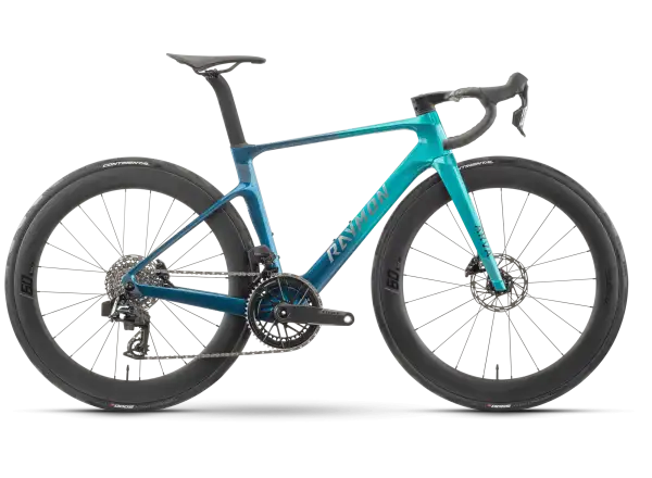 Raymon Arva Evo 24S Force E1 AXS road bike ocean fade/chrome