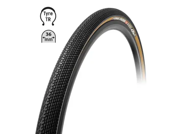 Tufo Speedero 700x36C gravel tire kevlar black/beige