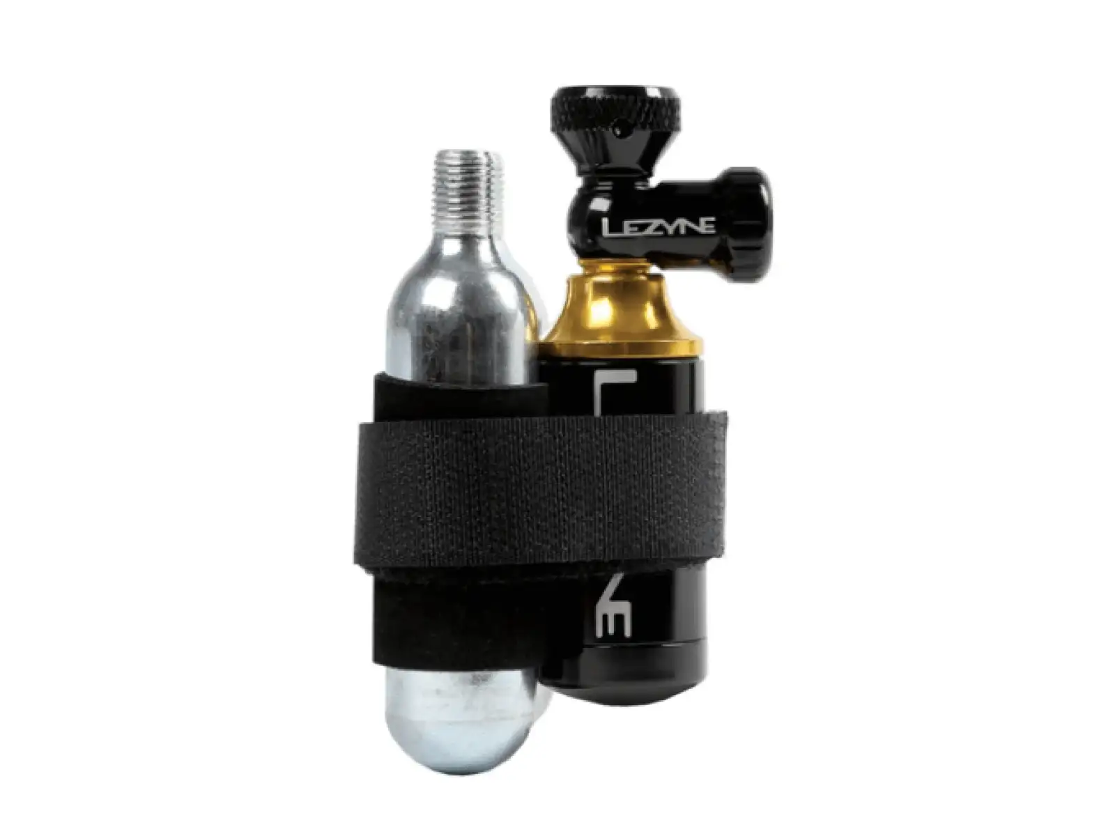 Lezyne Tubeless CO2 kit for repairing tubeless tires with cartridge Blaster Black
