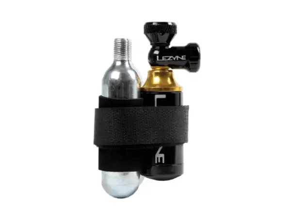 Lezyne Tubeless CO2 kit for repairing tubeless tires with cartridge Blaster Black
