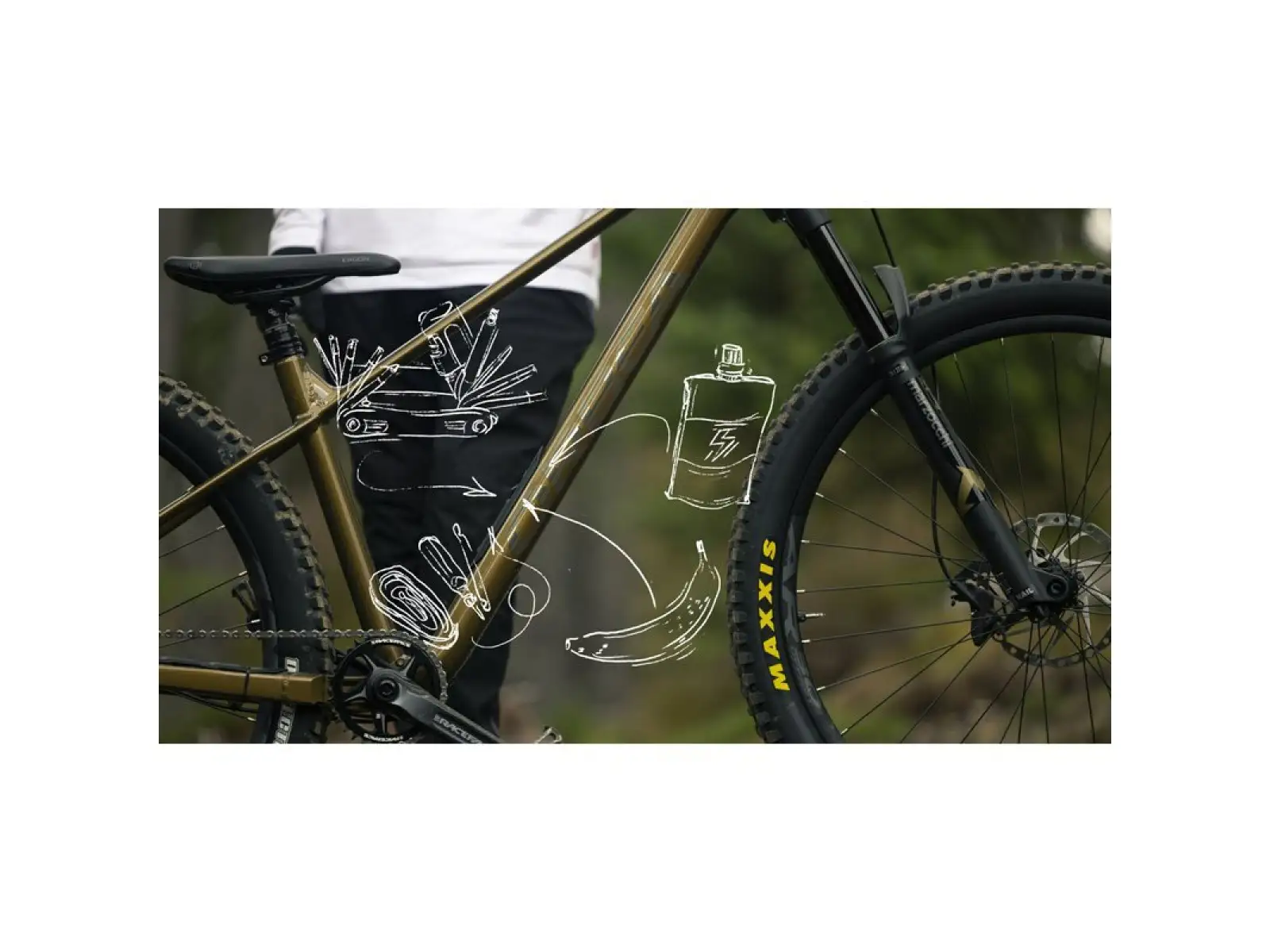 Orbea Laufey H10 Mountain Bike Metallic Olive Green/Titanium Black
