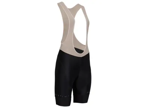 Silvini Suela Bib women's shorts with braces and pad Black/Cream