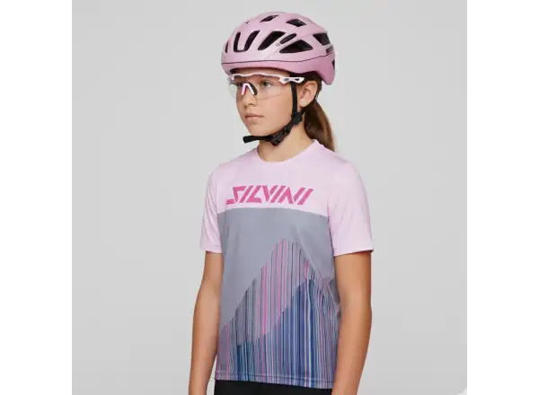 Silvini Denni kids jersey short sleeve Blush Pink