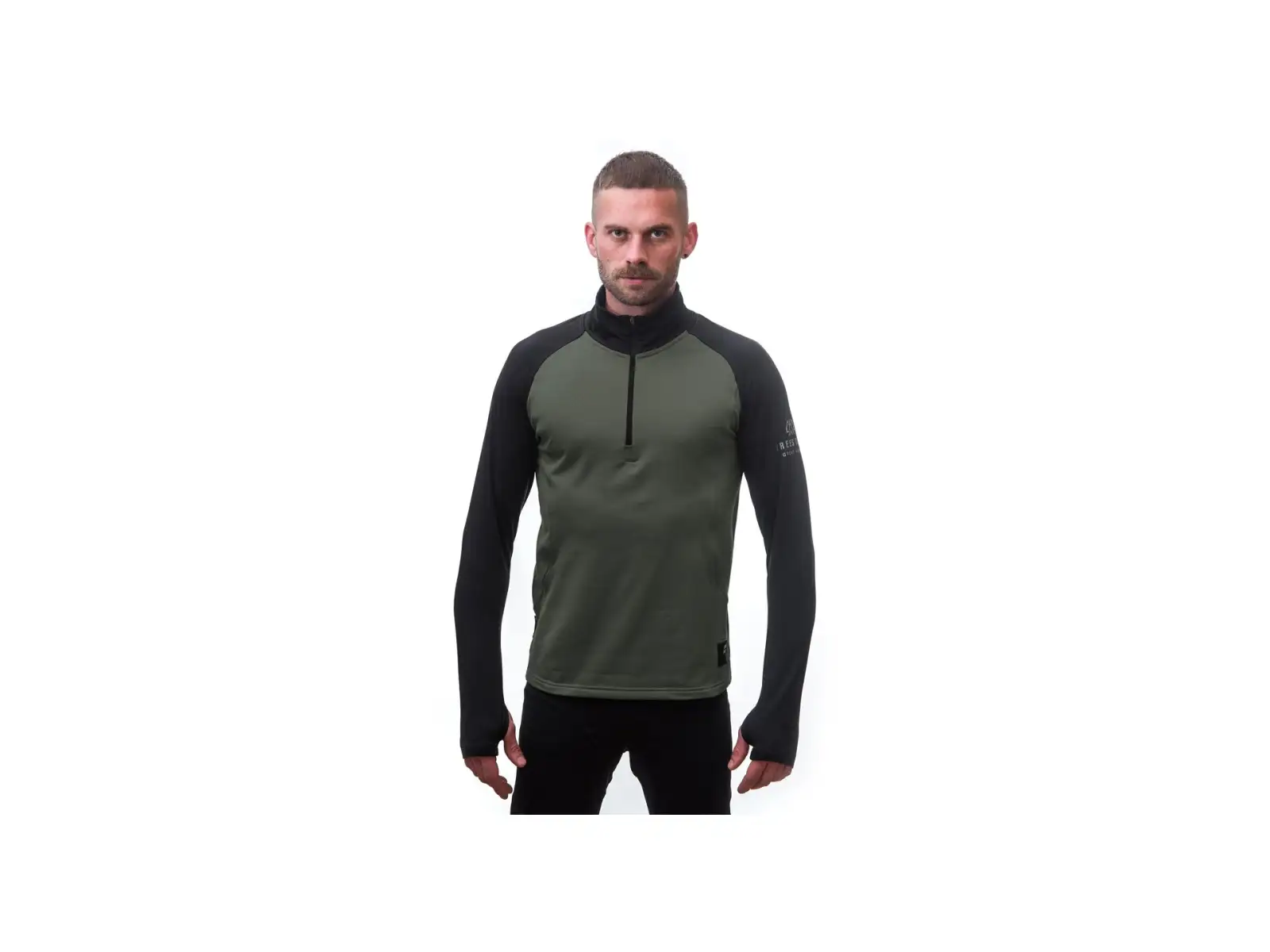 Sensor Coolmax Thermo men's sweatshirt Olive Green/black