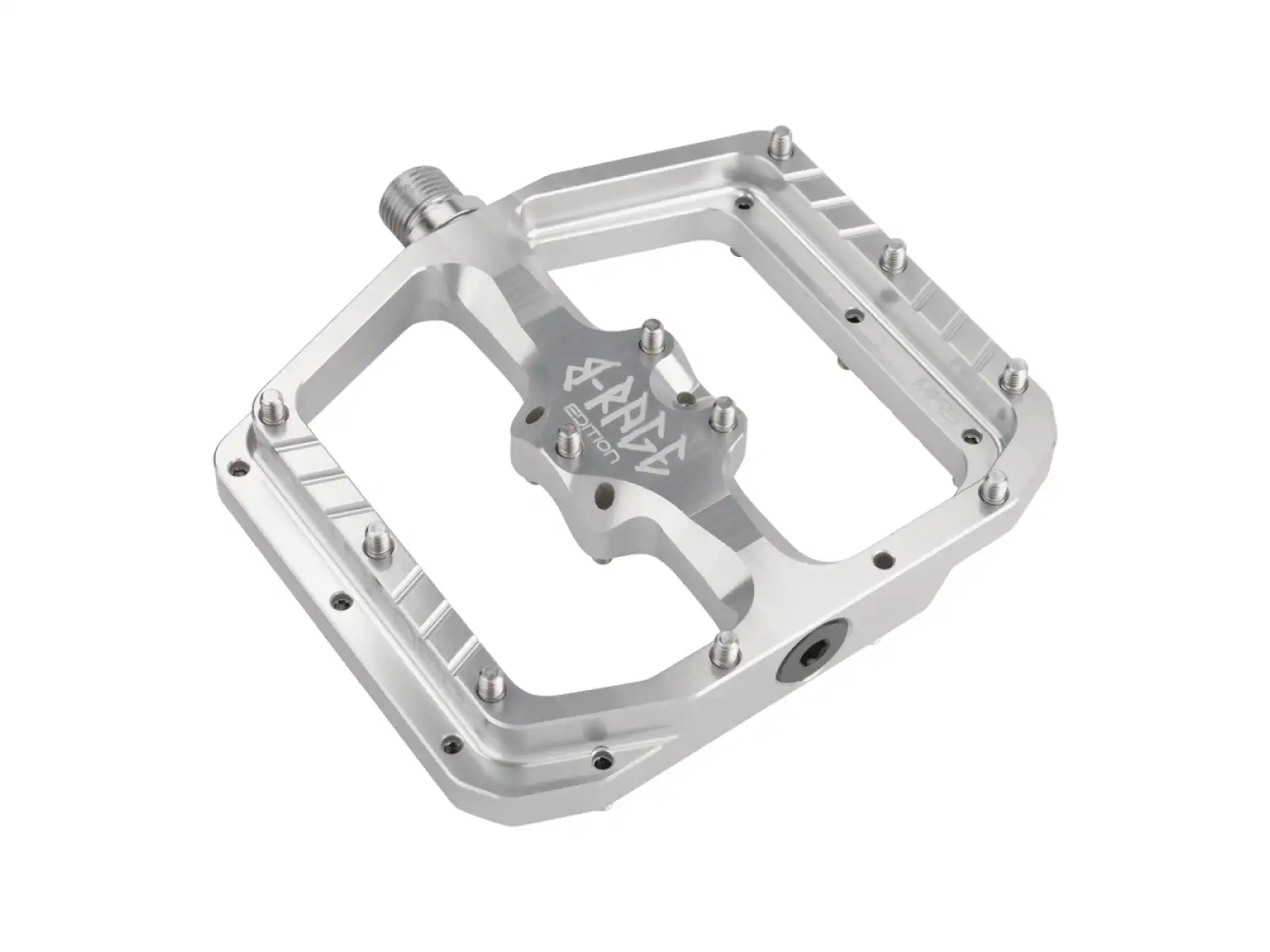 Burgtec Penthouse MK5 B-Rage Edition platform pedals Rhodium Silver