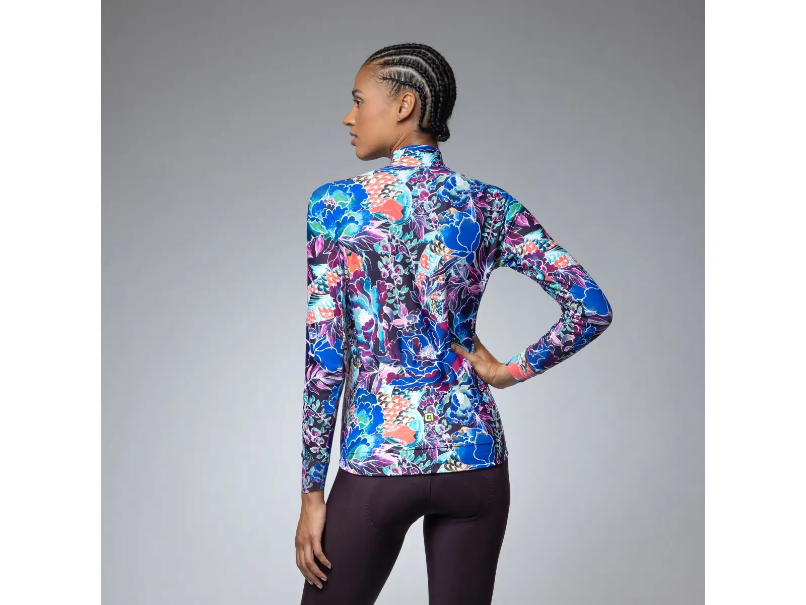 Alé PR-E Jardin women's insulated long sleeve jersey Purple Combo