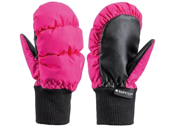 Leki Little Eskimo Mitt Short ski gloves kids pink