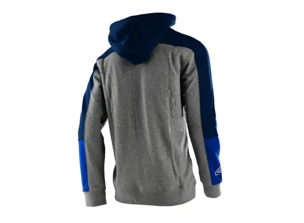 Troy Lee Designs Holeshot men's hoodie Heather Gray/Blue