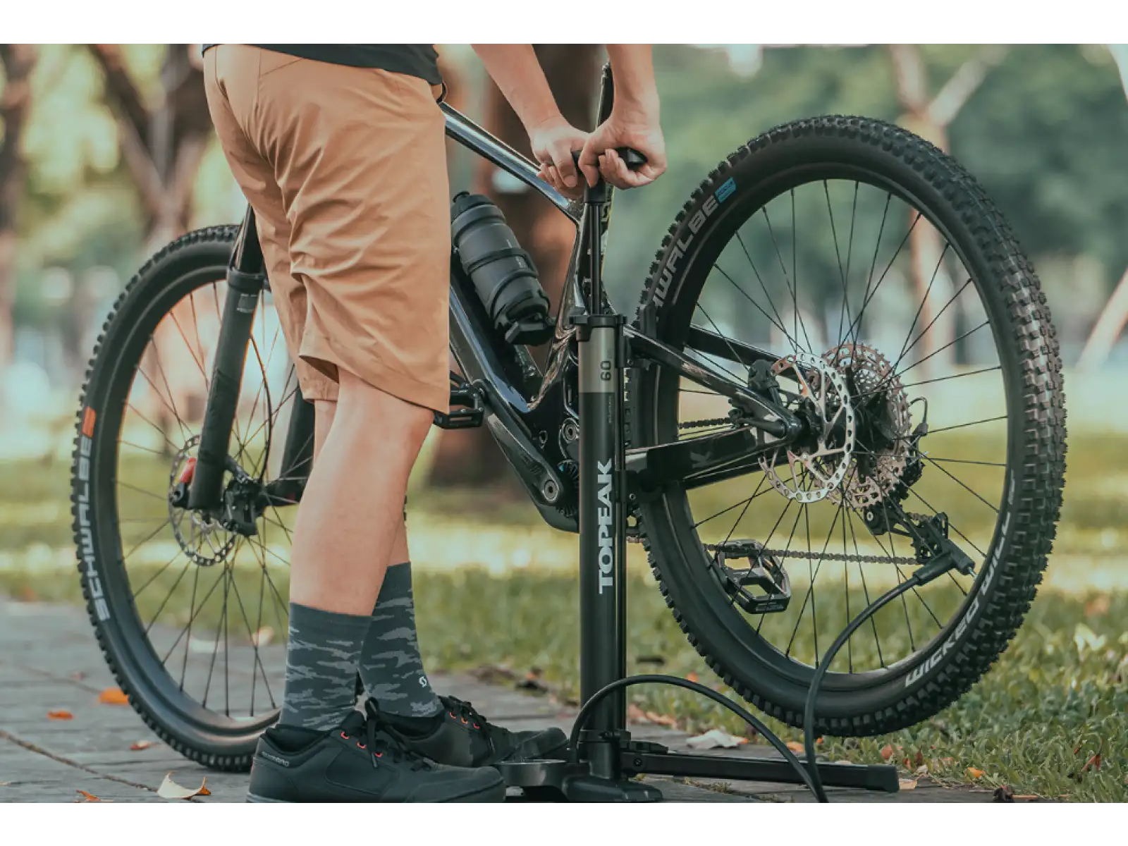 Topeak Transformer Mountain Ex workshop pump Black