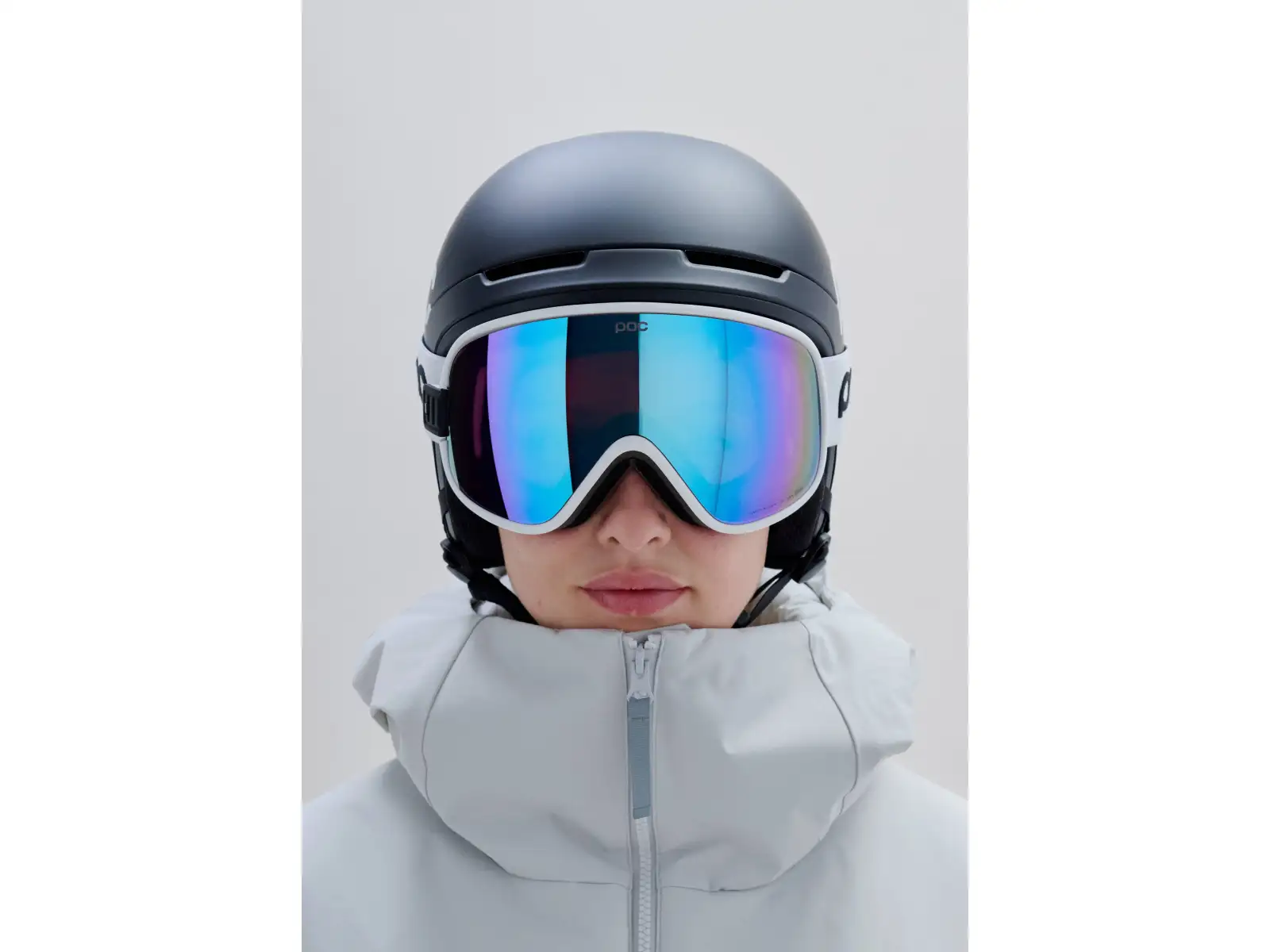 POC Vitrea Mid ski goggles Hydrogen White/Partly Sunny Blue