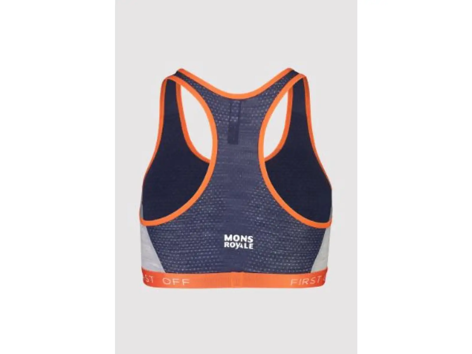 Mons Royale Sierra Sports bra Navy/Orange Smash