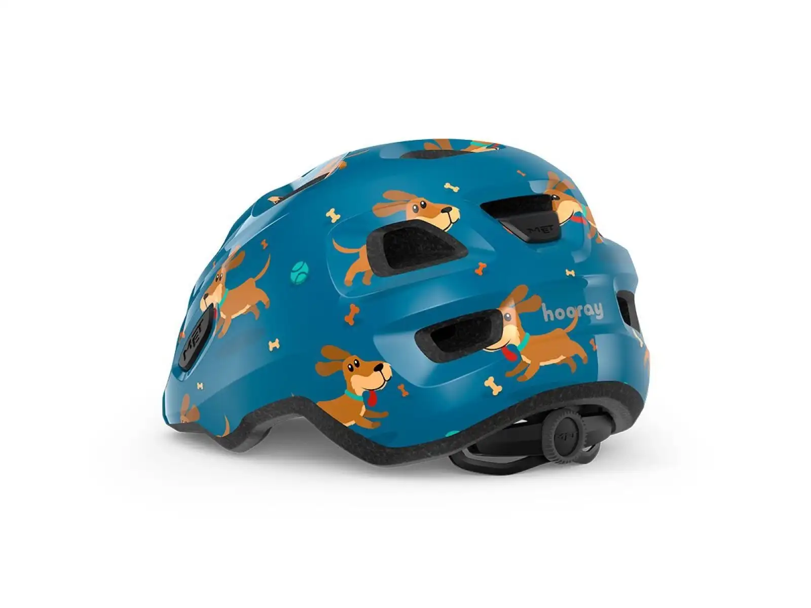 MET Hooray children's helmet blue dachshund