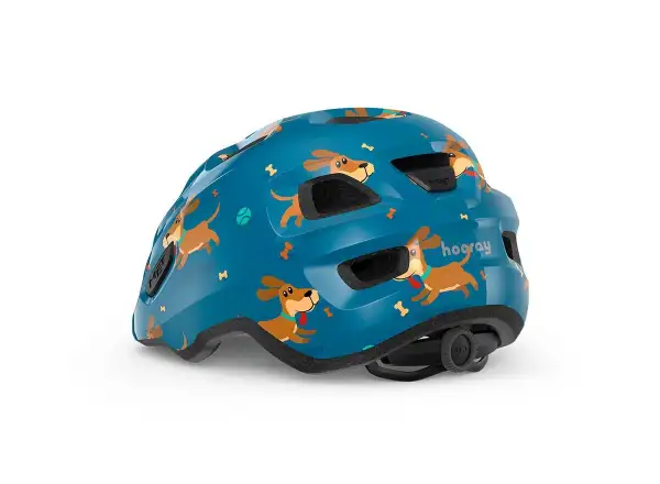 MET Hooray children's helmet blue dachshund