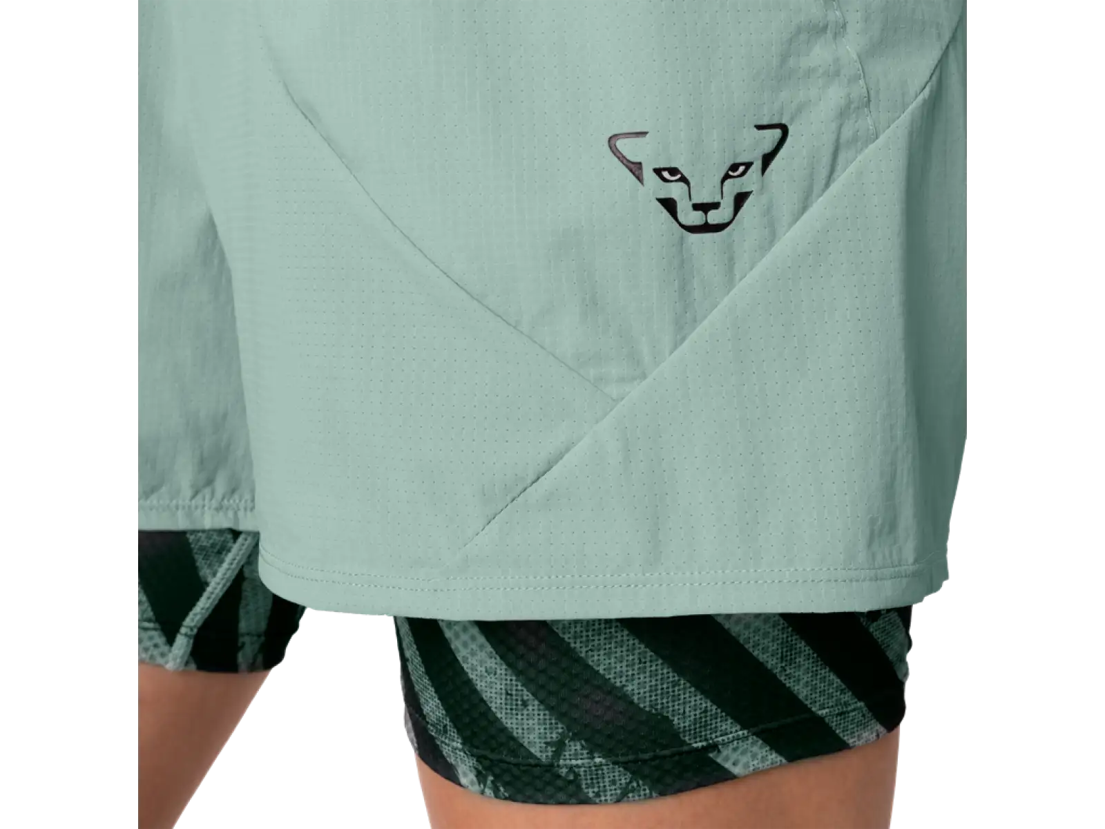 Dynafit Trail 2in1 women's running shorts Jadelite