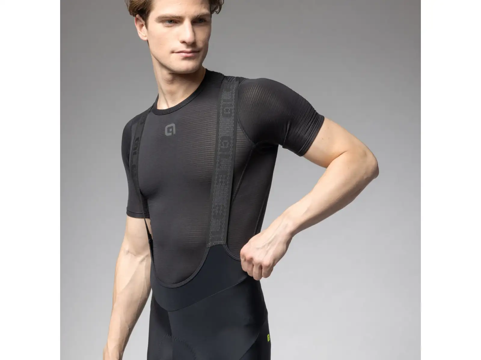 Alé Pragma Winter 2.0 men's insulated bib tights with pad Black