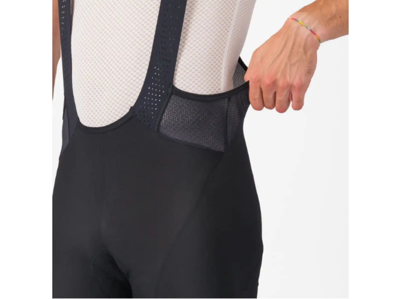 Castelli Endurance 4 men's shorts with pad and bib Black