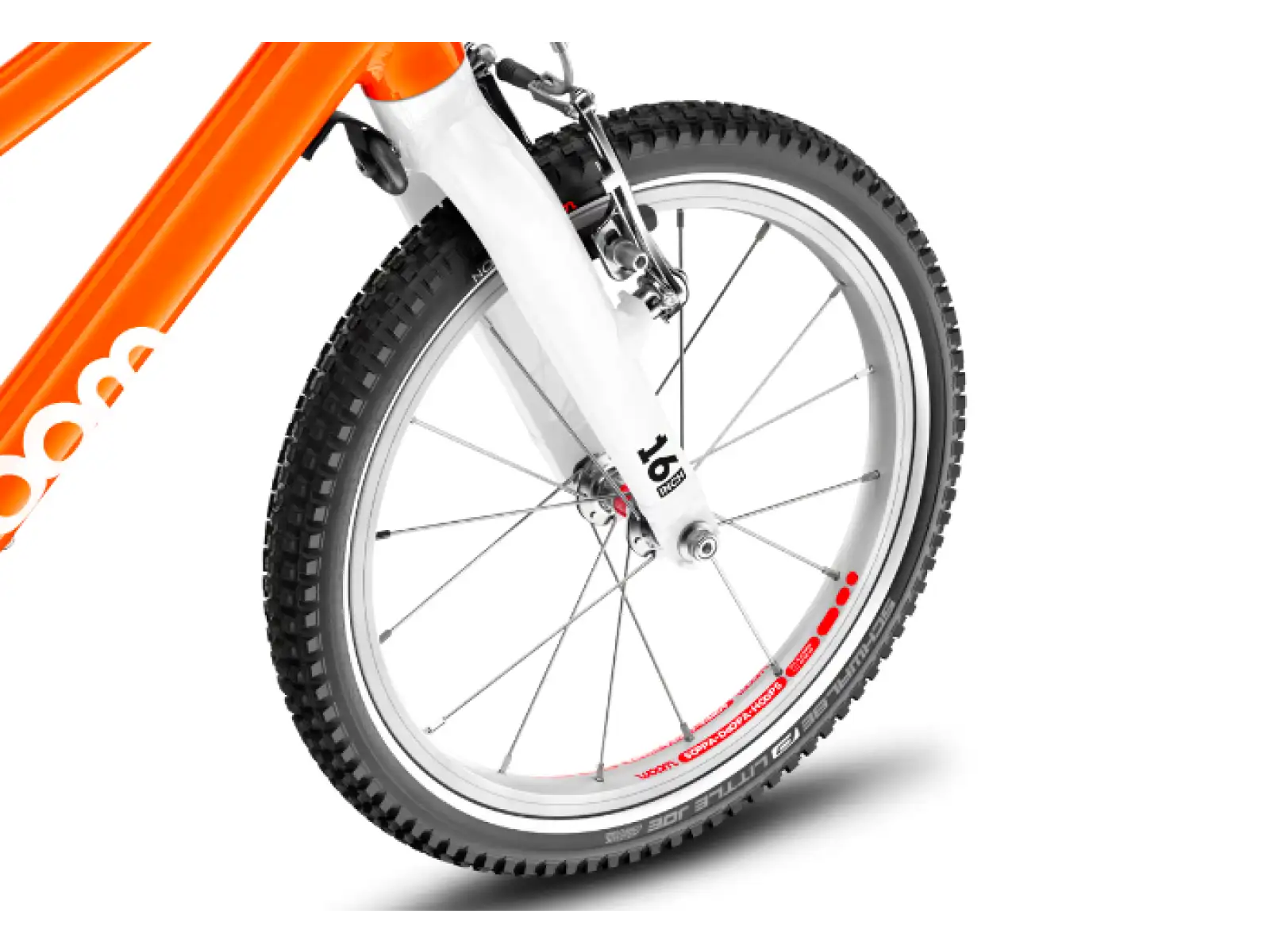 Woom 3 Flame Orange Automagic 16" children's bike