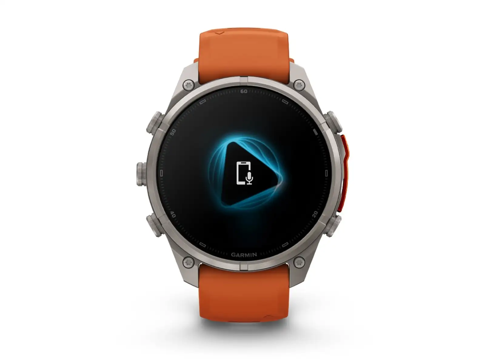 Garmin Fénix 9 Pro inReach 47 mm smart watch Titanium Autumn orange/Spark orange