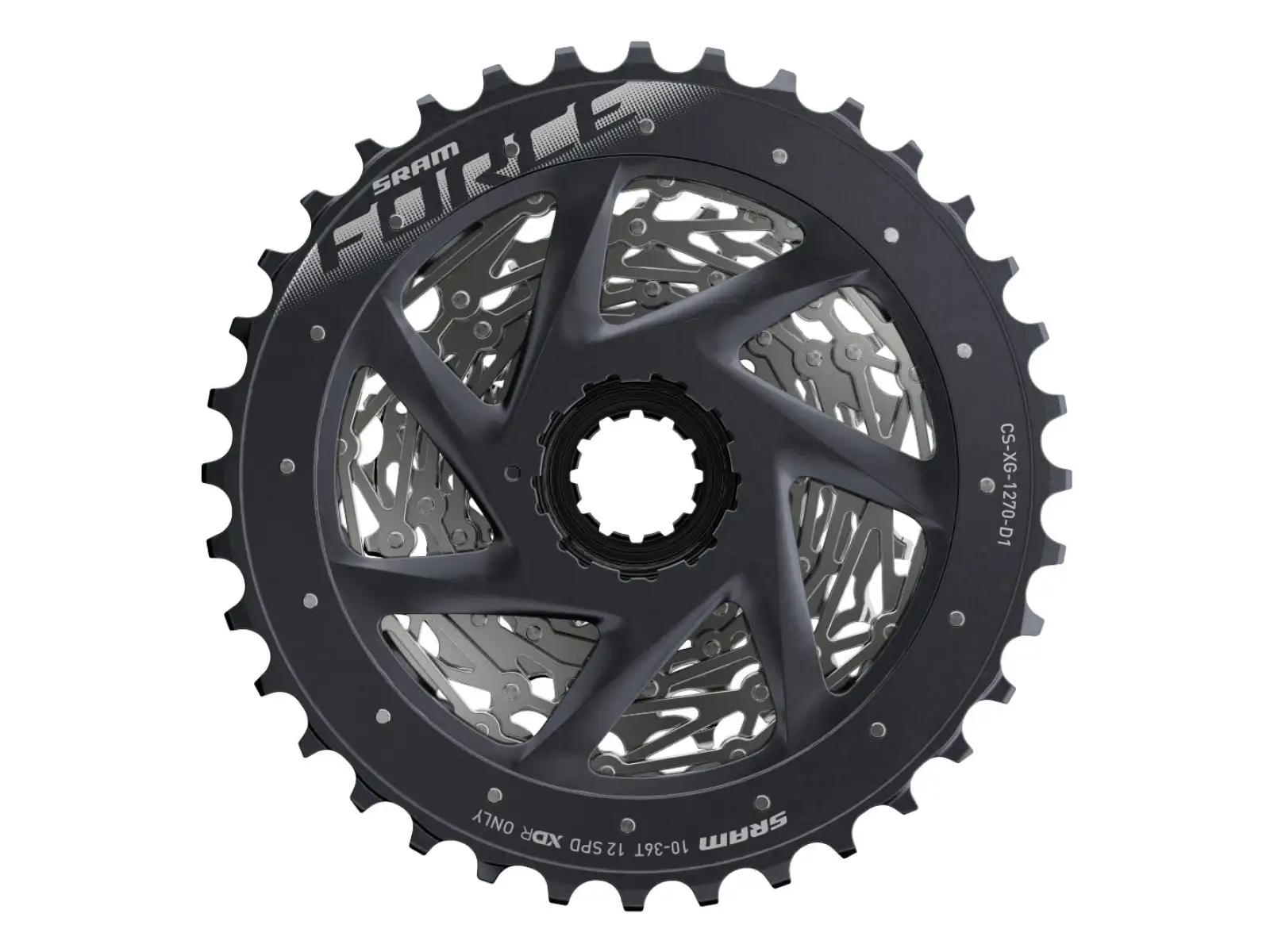 Sram CS XG-1270 D1 Silver 12-speed Cassette 10–36 Teeth