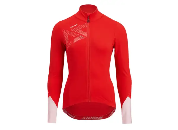 Silvini Calvana women's jersey long sleeve ruby/pink