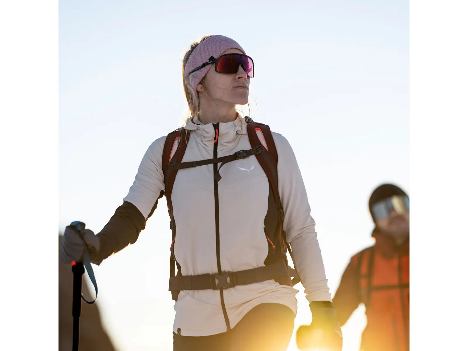 Salewa Sella Merino Hybrid Hooded Jacket Women Oatmeal