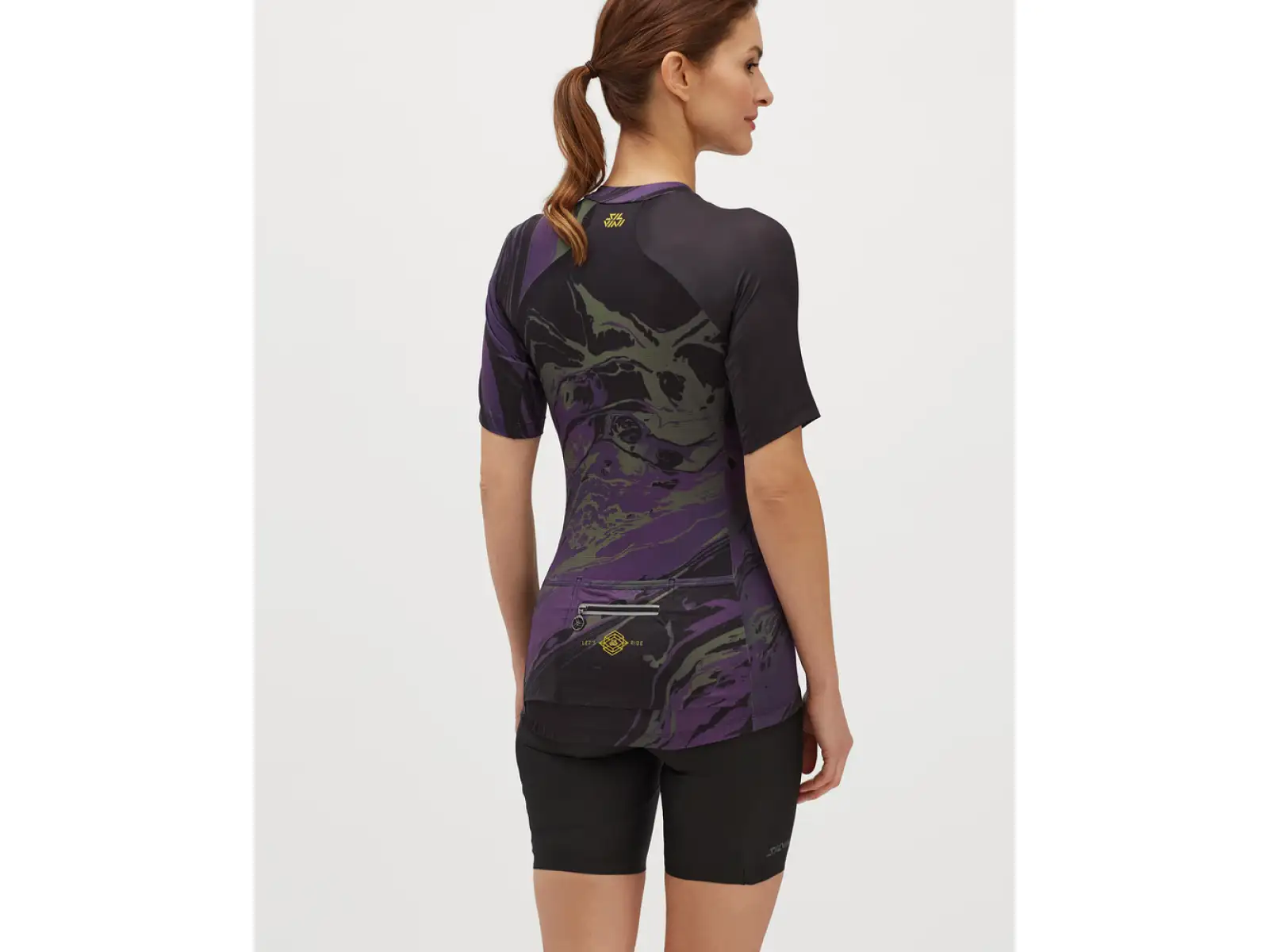 Silvini Catirina women's jersey short sleeve Black/Plum