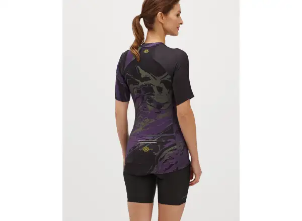 Silvini Catirina women's jersey short sleeve Black/Plum