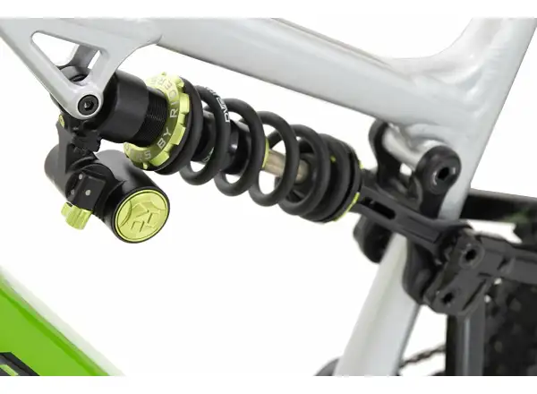 Rock Machine Blizzard INT e90-297 Gloss Silver/Black/Green full suspension e-bike