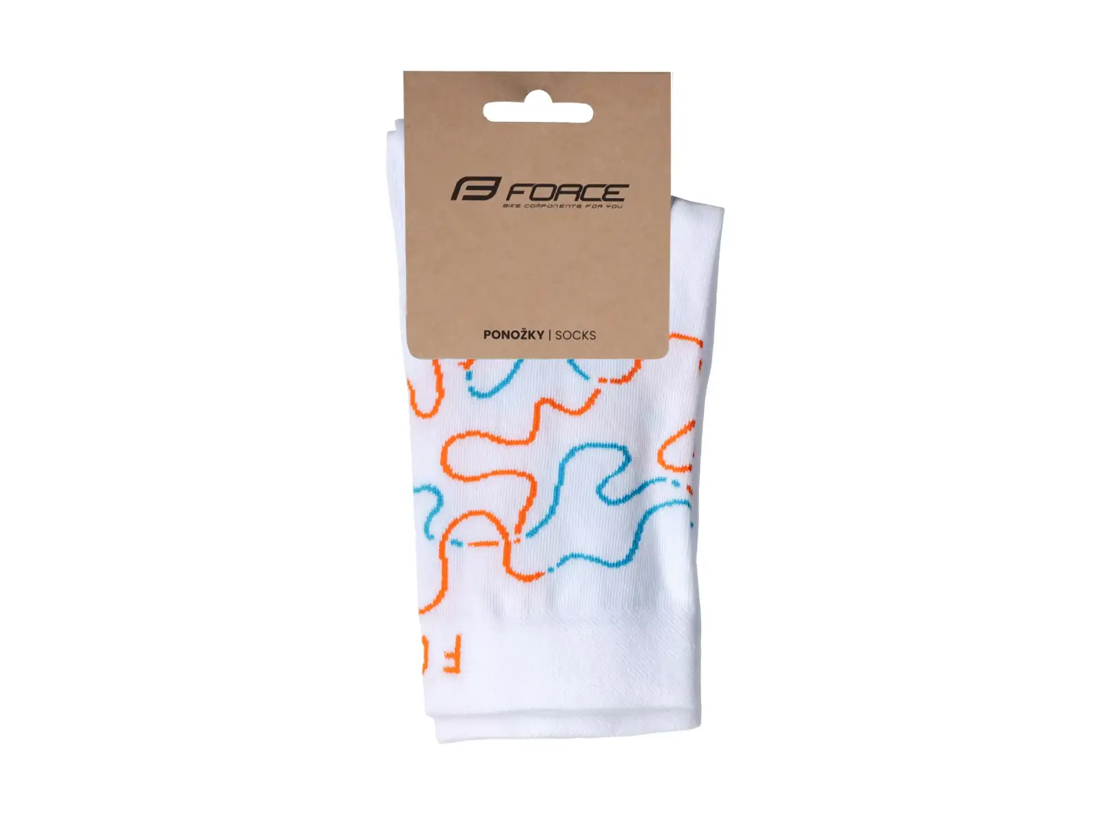 Force Livery cycling socks white