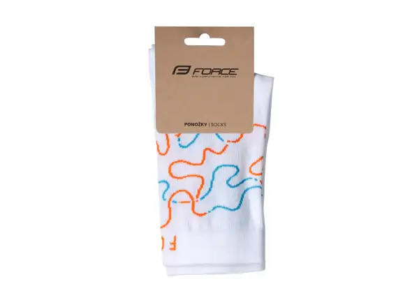 Force Livery cycling socks white