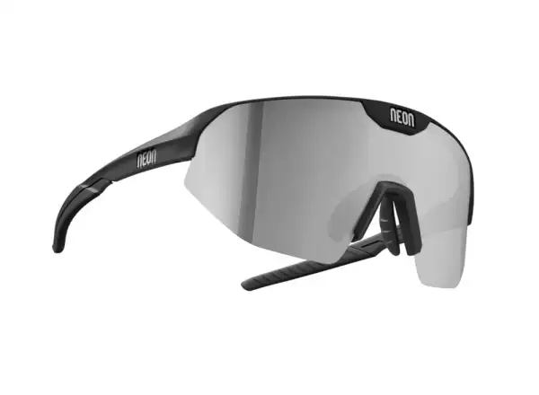 Neon Flame Glasses Black Shiny/Mirror Steel