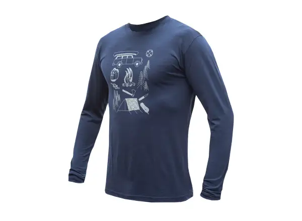 Sensor Merino Active Outside men's long-sleeve shirt Deep Blue