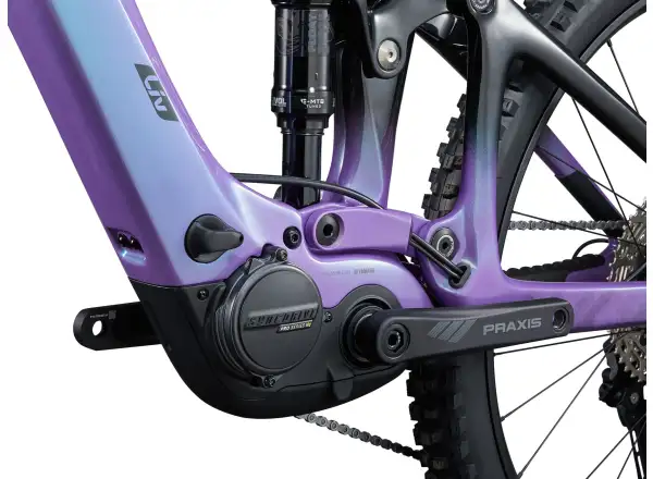 Liv Intrigue X Advanced E+ Elite 2 full-suspension e-bike Digital Blurple