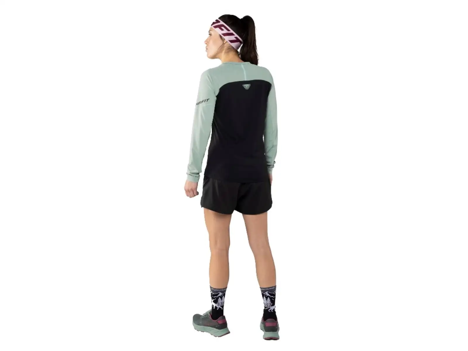 Dynafit Alpine Pro women's long sleeve shirt Black Out/Jadelite