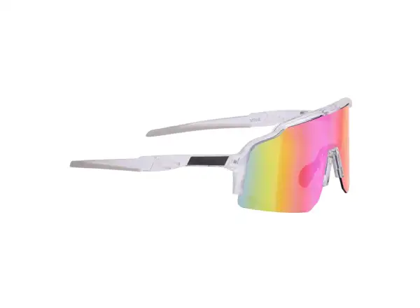 Force Strive cycling glasses transparent/pink mirrored lens