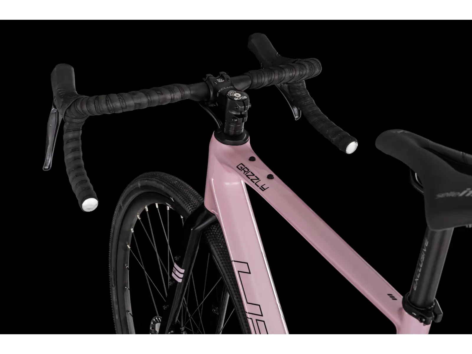 4Ever Grizzly Elite gravel bike coral / black