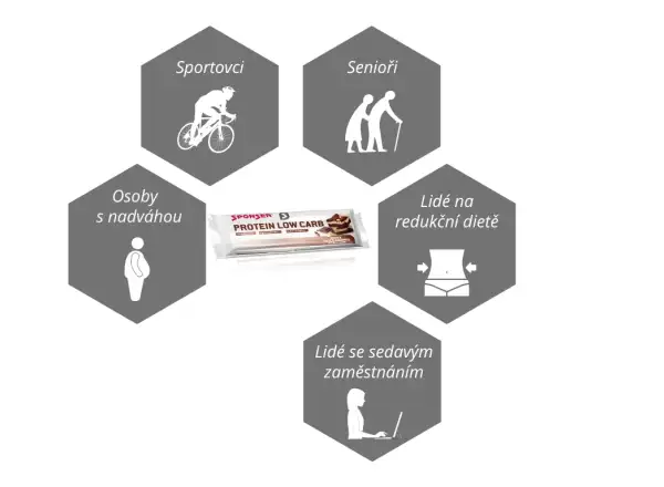 Sponser Protein Low Carb Bar 50 g Choco Brownie