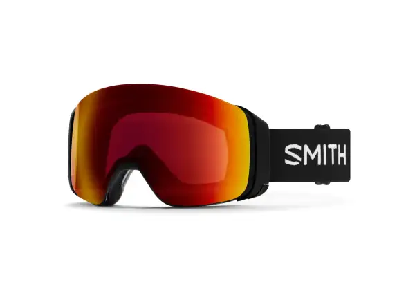 Smith 4D Mag ski goggles Black / ChromaPop Sun Red Mirror (2 lenses)