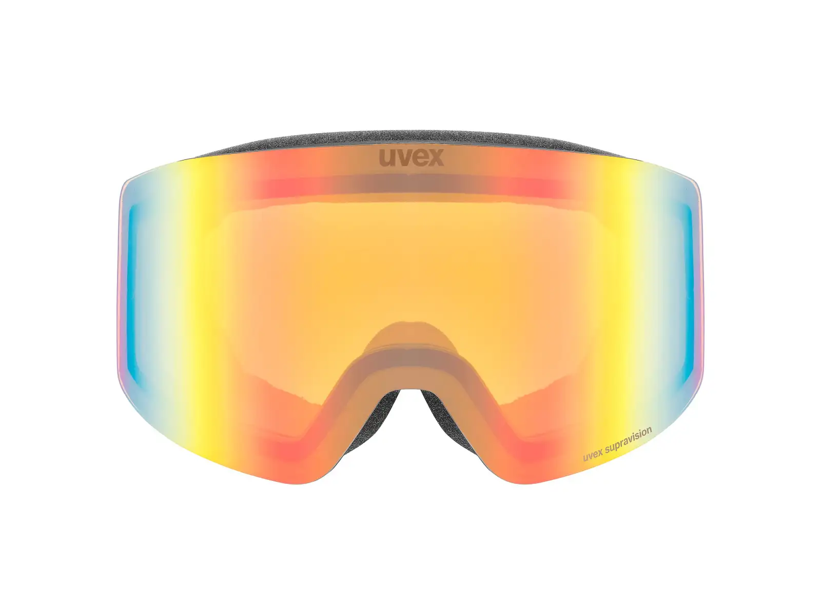 Uvex Provoque FM ski goggles black matt/rainbow - yellow