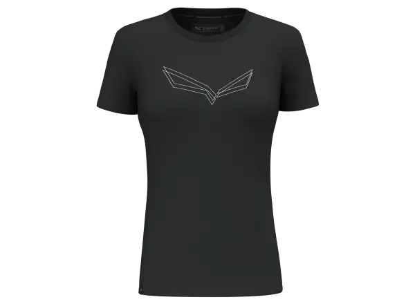 Salewa Pure Eagle Frame Dry Short Sleeve T-Shirt Women Black Out Melange