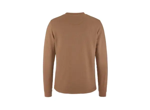 Craft Wool Waffle women's shirt long sleeve brown