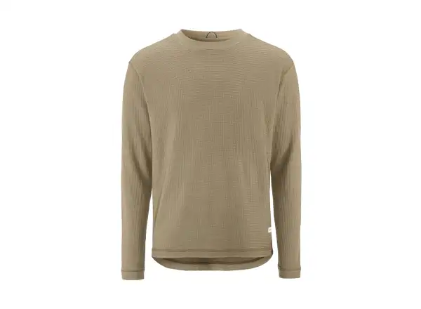Craft Wool Waffle men's shirt long sleeve beige