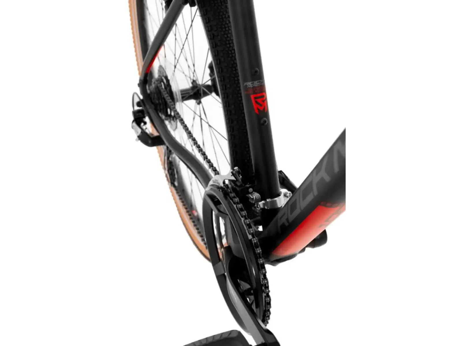 Rock Machine CrossRide 100 matte black/dark grey/brick red trekking bike