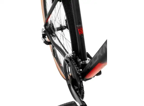 Rock Machine CrossRide 100 matte black/dark grey/brick red trekking bike