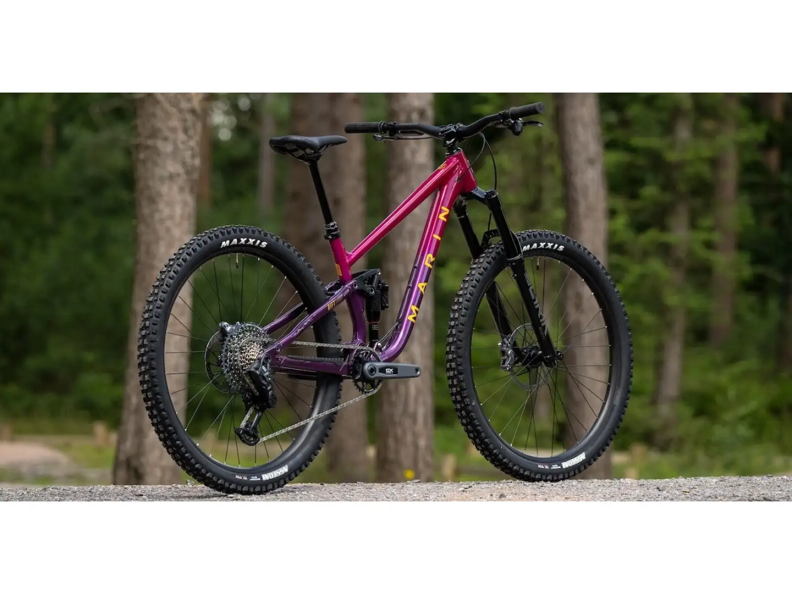 Marin Rift Zone 29" XR AXS mountain bike pink/purple/yellow