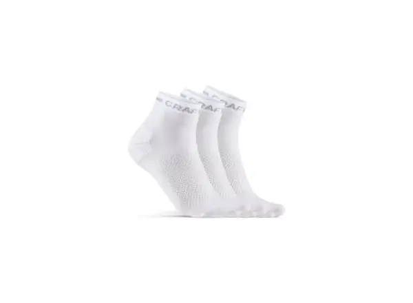 Craft Core Dry Mid 3-pack socks white
