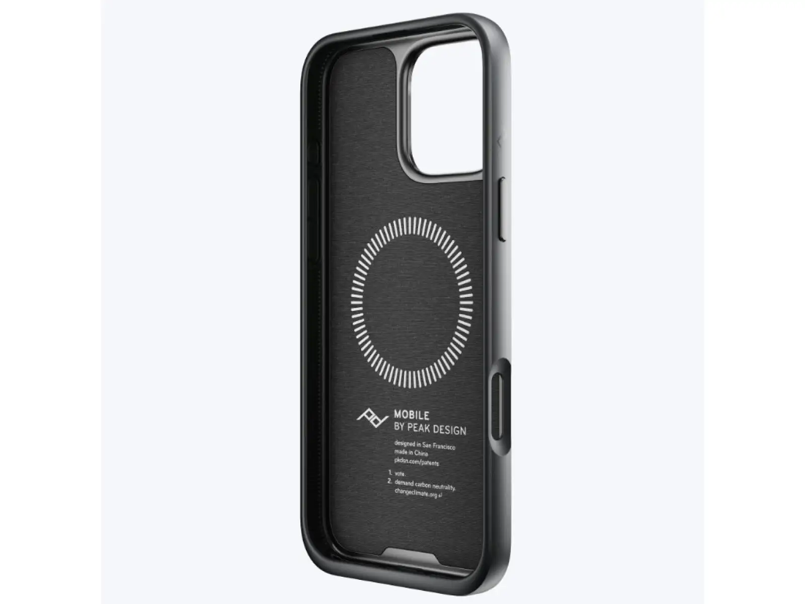 Peak Design Mobile Everyday Fabric Case iPhone 16 Pro Max case Charcoal