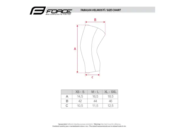 Force Rush knee warmers glued černá