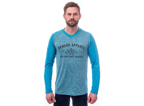 Sensor Charger men's jersey long sleeve blue